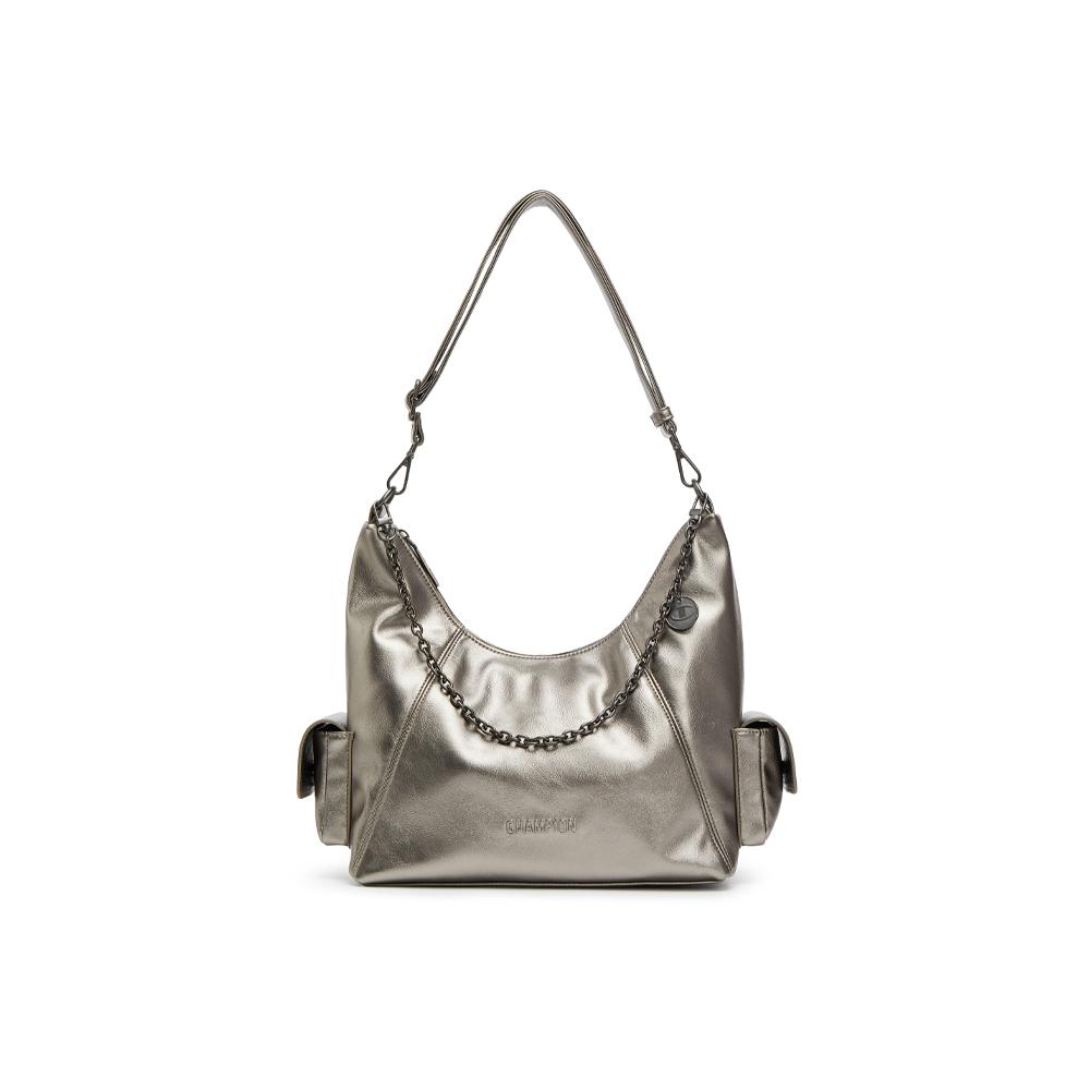 

Champion Carryx Shoulder Bag Ss25 Versatile Simple Color Block Fashion Sports Trendy Casual Fabric Backpack Unisex Shoulder Bag U5CACPU18 Silver White