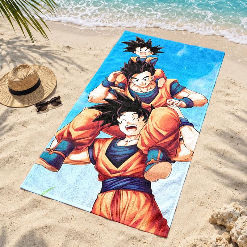 Dragon Ball Microfiber Beach Towel Quick Dry Sand Free Lightweight Beach Towels for Travel Swimming Camping