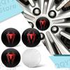 4Pcs 56mm Aluminium Red Spider Logo Car Wheel Center Hub Cap Rims Dust-proof Cover Hubcaps Sticker For Universal Car Accessories