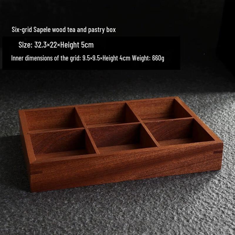 New Chinese Style Sapele Wood Serving Tray