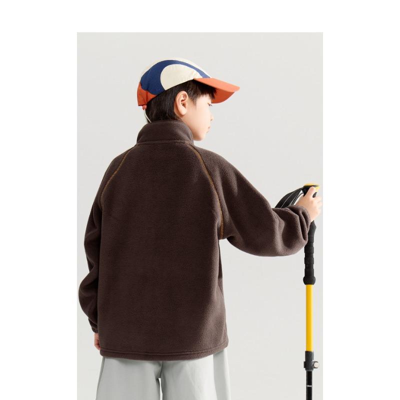 Boy S Fleece Jacket Long Sleeve Kids Autumn Casual School Inner Wear