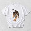 Fierce Tiger Graphic T-Shirt | Vintage Japanese Style Tiger Tee | Bold Edgy Streetwear Top | Roaring Tiger Illustration Art