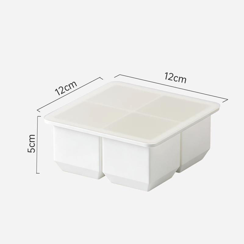 Bear Ice Mold Silicone 4 Grid Ice Tray Diy Home Kitchen Ice Cube Tray Frozen Coffee Milk Tea Ice Molds Cocktails Kitchen Tool