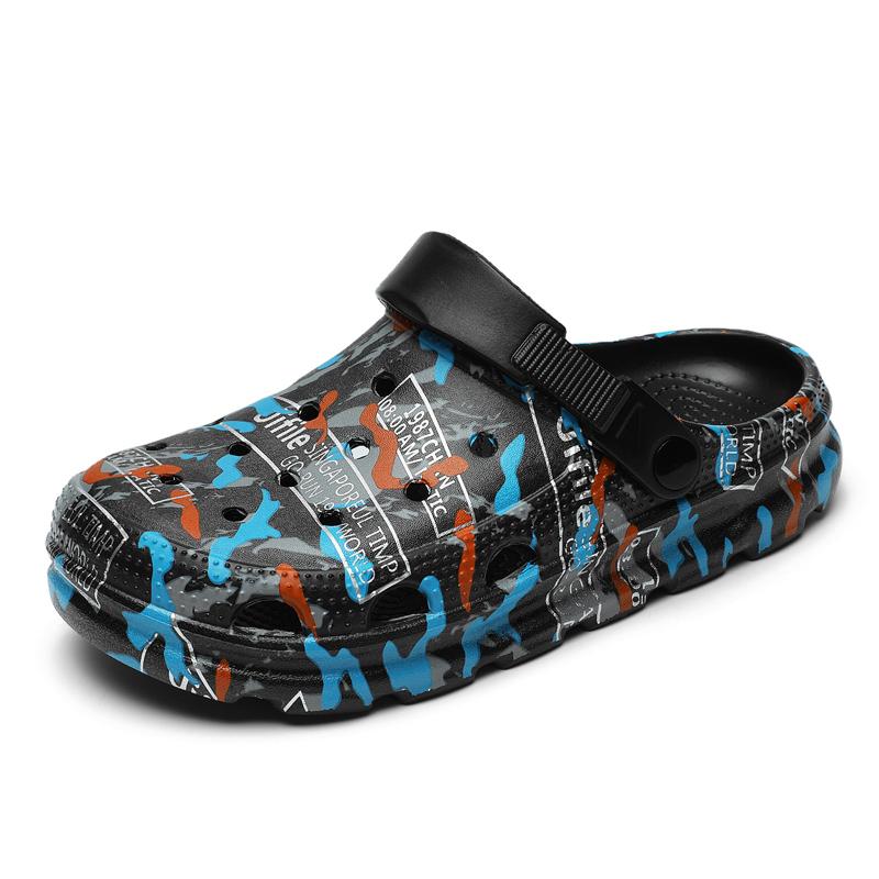 Fashion Brand Summer Men Women Sandals Thick Bottom Home Slides Clogs Soft EVA Platform Garden Shoes Unisex Beach Hole Sandals Slippers