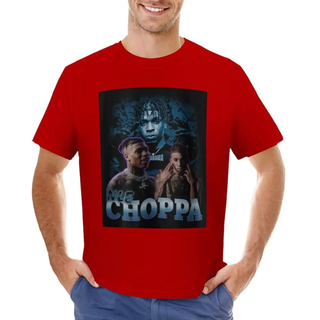 NLE Choppa Vintage Shirt-90s Retro Vintage Singger T-shirt hippie clothes Blouse mens tall t shirts