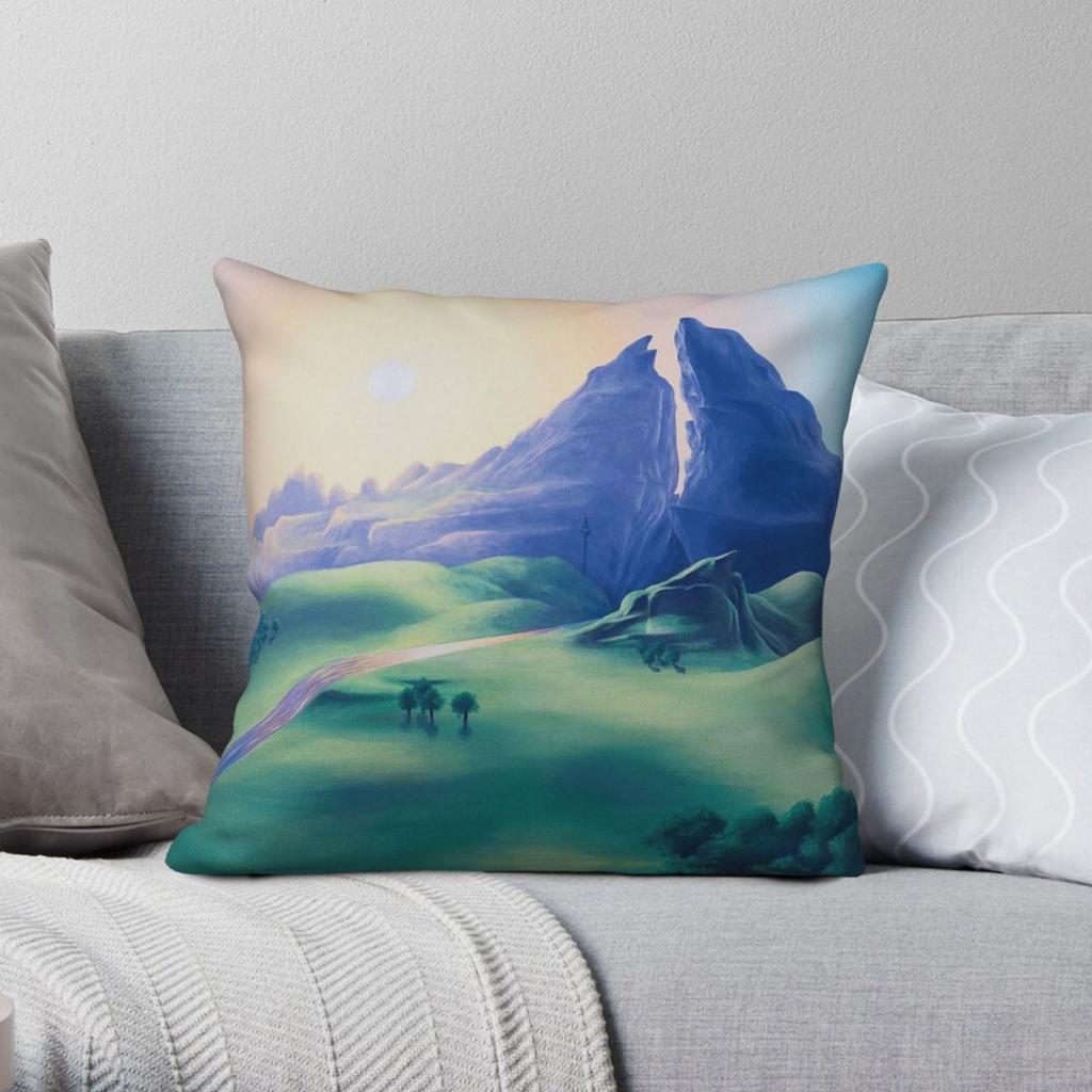 Dueling Peaks Square Pillowcase Polyester Linen Velvet Pattern Zip Decor Throw Pillow Case Sofa Seater Cushion Cover