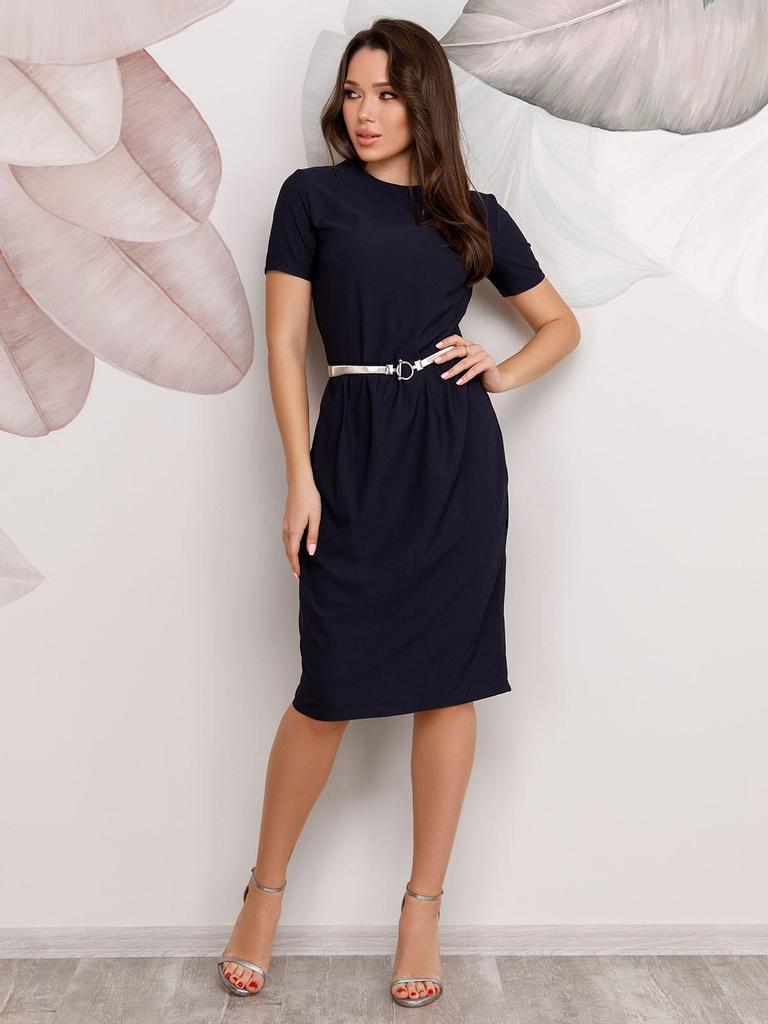 ISSA Plus Gathered Waist Dress