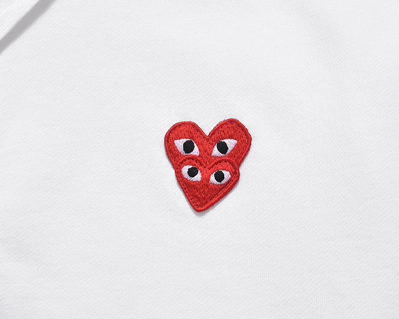 HEYPLAY Men's Japanese Trendy Cotton Hoodie - Layered White Heart Zipper, Autumn/Winter