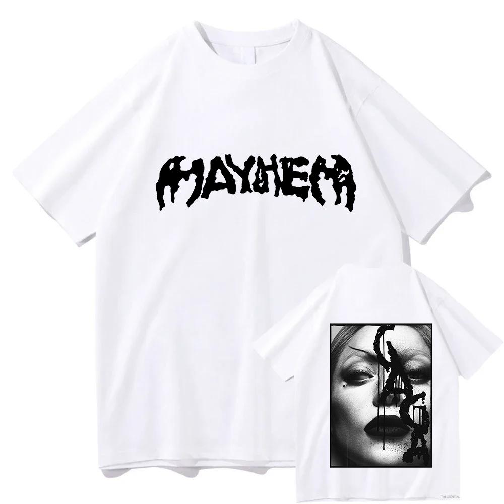 

Футболка MAYHEM Ball Tour 2025 2026 Леді Гага Співачка Графічні футболки Модна літня футболка з коротким рукавом Бавовняні жіночі футболки 3XL