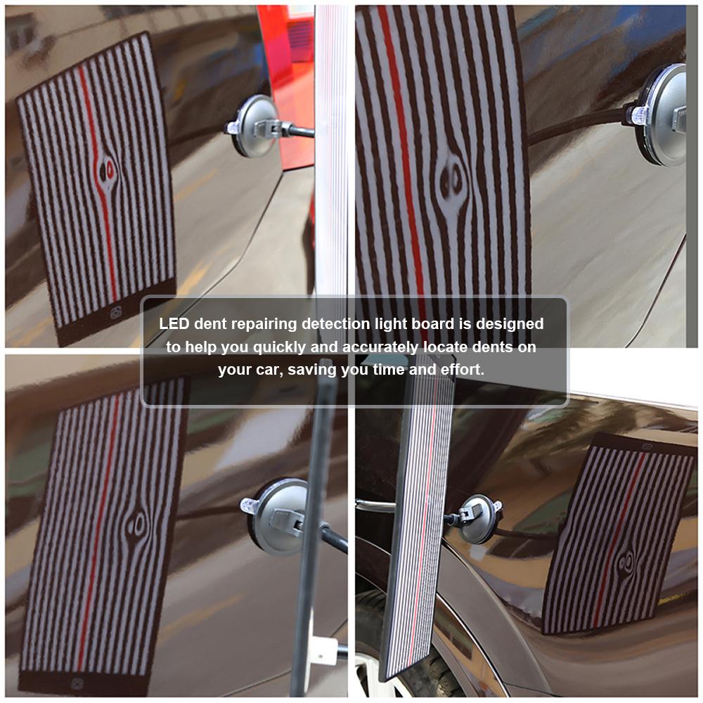 Car LED Stripe Line Board Acrylic Paintless Dent Repairing Tool Reflector Light with 3 Different