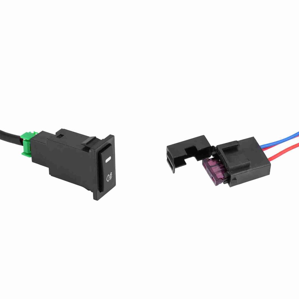 Universal Car LED Fog Light On/Off Switch Kit Relay Wire Harness