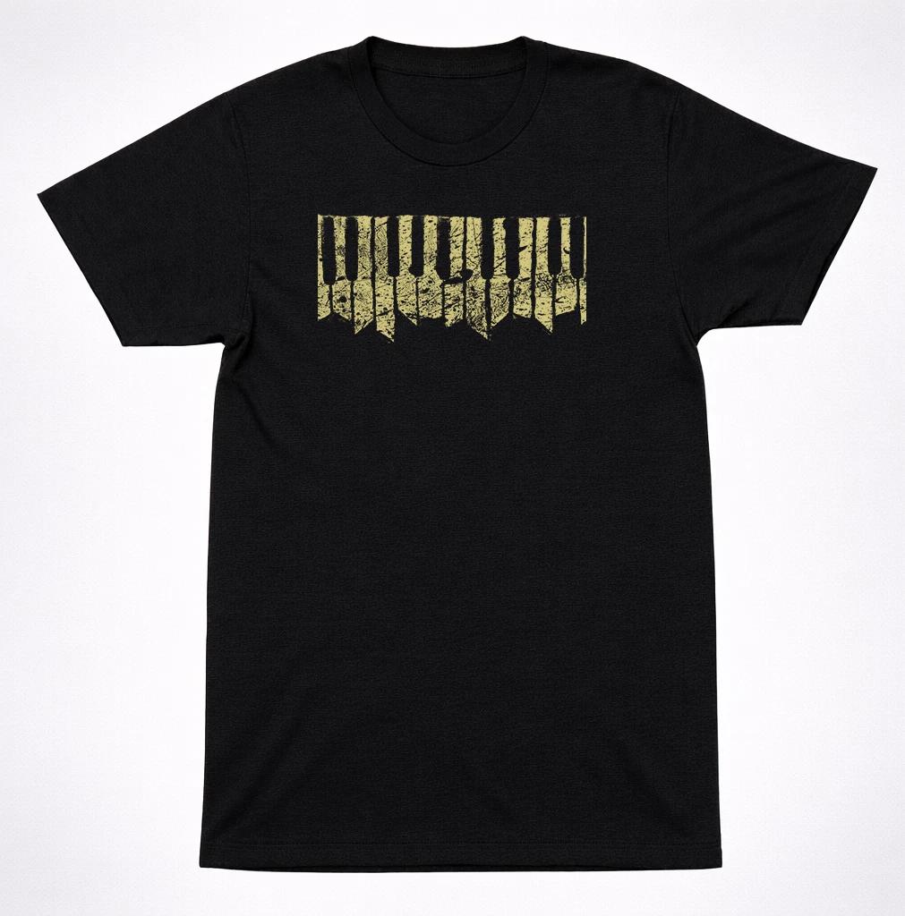 Cursive T-Shirt The Ugly Organ Piano Key Logo Indie Emo Post-Hardcore Band Tee 2XL