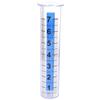 Portable Rain Measure Gauge Transparent Fence Mounting Bracket Outdoor Rain Gauge  Lawn