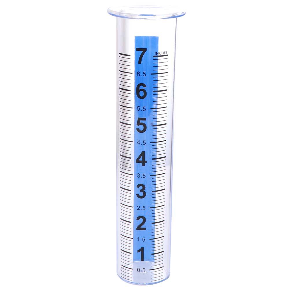 Portable Rain Measure Gauge Transparent Fence Mounting Bracket Outdoor Rain Gauge  Lawn