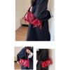 Trendy Korean Motorcycle Bag for Women Stylish Underarm Style Shoulder Bags PU Handbag