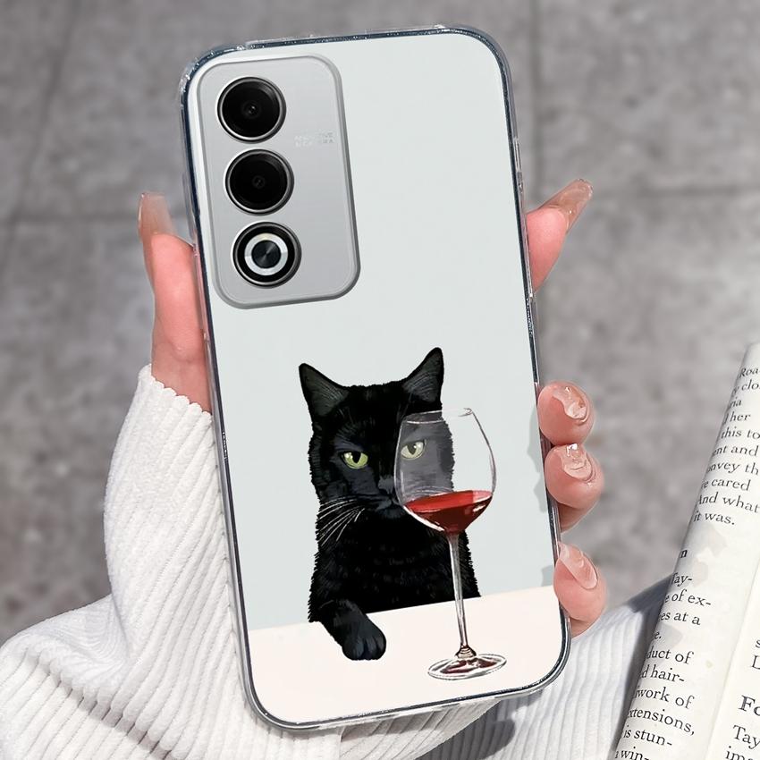 Für Oppo A3 A5 A1 Pro A3x AX5 AX5s A7 A8 Ace2 Luxuriöse Stoßfeste Handyhülle Niedliche Blumenmuster Transparenter TPU Schutz Rückseite Für Oppo Hülle