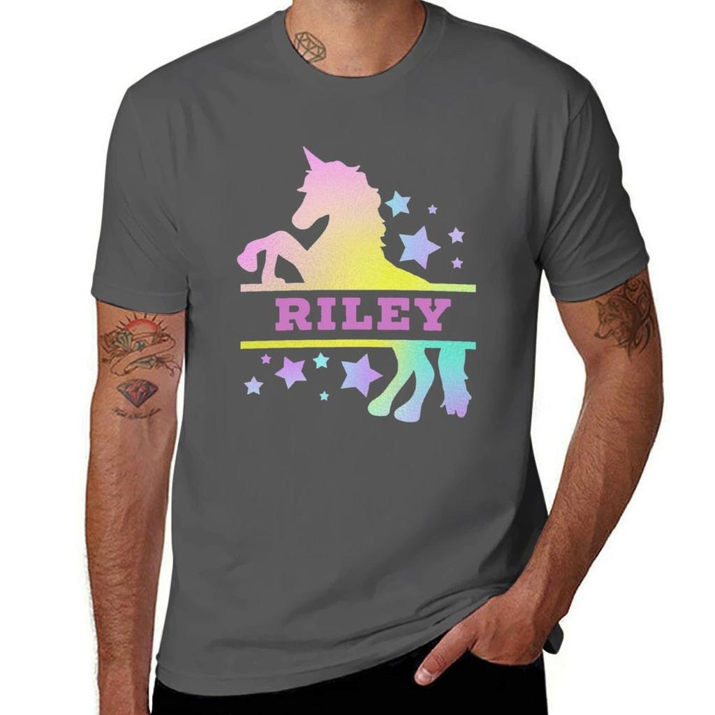 Riley Unicorn Lover Gift Idea Tshirt Casual Loose Daily Wear Tshirt