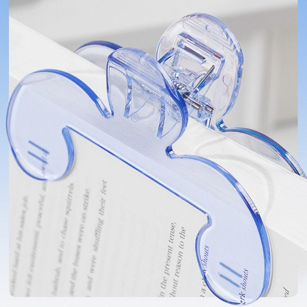 Easy To Read Fixed Book Clips 12° Plastic Transparent Book Holder Anti-slip Anti Page Turning Holder for Student Learning Tools