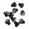 10Pcs Pool Cue Tips 12mm Repairing Supplies Screw on Portable Replacement Pool Stick Tips Snooker Cue Tips for Billiards Players