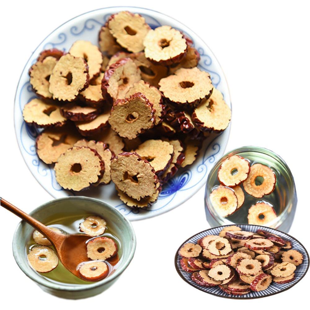 Fette di Giuggiole Essiccate Tisana Digestione Sana Frutta Foglia Larga Cinese Bevanda Naturale