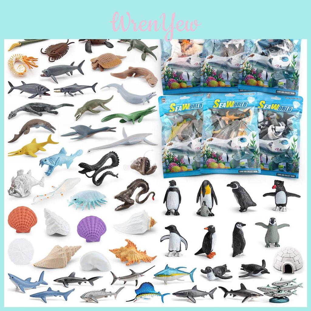 Lifelike Sea Creatures Model Set With Impressive Arctic Animals And Exotic Deep Sea Fish Designs
