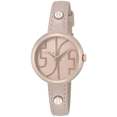 COSY Pembe Kadran Paslanmaz Çelik Kuvars Saat Mücevher Aksesuarı WW00005012L3 [Furla] 30.5MM Kadın
