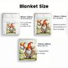 Easter Gnome Thin Flannel Blanket for Bedrooms,Living Rooms,Sofas Blankets,Lunch Breaks,Picnics,blankets Fluffy
