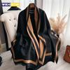New Warm Luxury Cashmere Scarf Women Plain Color Fashion Shawl and Wraps Ladies Blanket Foulard Winter Pashmina Bandana Bufanda