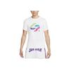 Jordan Casual Pattern Logo Print Crew Neck T-Shirt Men Tops White DV5537-100