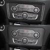 2Pcs Carbon Fiber Center Console AC CD Panel Cover For Dodge Charger 2015-