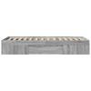 Bed Frame Gray Sonoma 100x200 cm Particleboard
