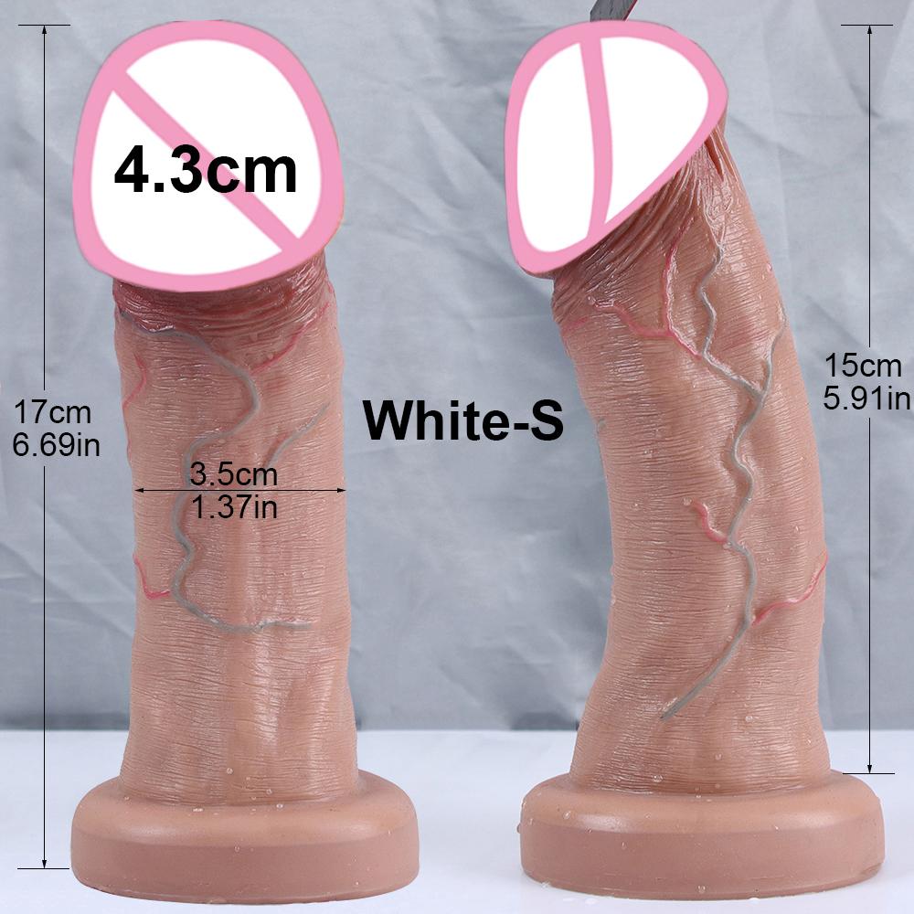 New 7.5cm Big Glans Penis Realistic Dildo Huge Anal Plug Suction Cup Adult Strapon Sex Toys For Woman Vagina Orgasm Masturbation