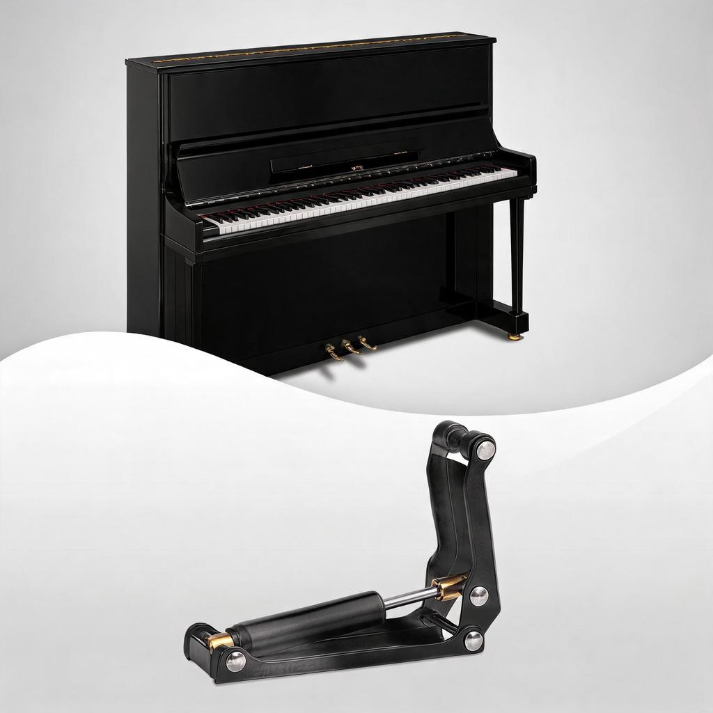 Piano Hydraulic Fallboard Decelerator Vertical External Slow Closing Accessory Soft Fall Avoid Pinching Hands an Finger Injuries