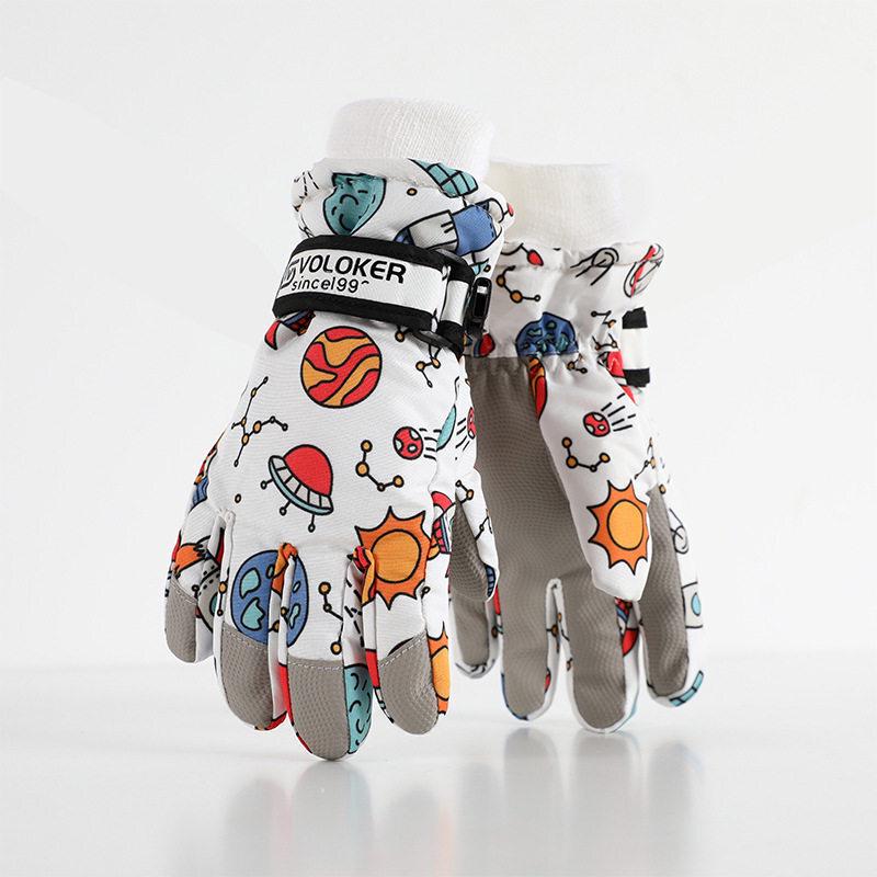 Jiaqili Children's Waterproof Insulated Ski Gloves
