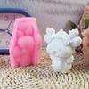 3D Weihnachts-Elch Kerzenform Handgemachte Silikonformen Gussformen Ornamentformen Gipsformen Bastelbedarf