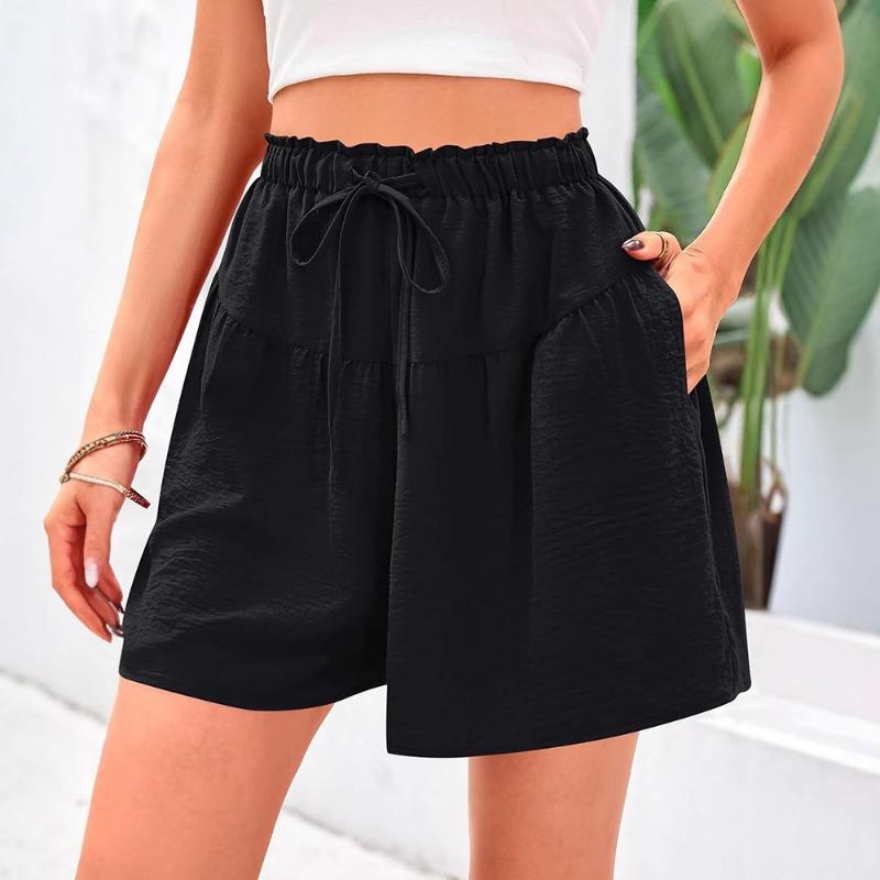 Summer New Women's Beach Casual Fashionable Elegant and Versatile Shorts
