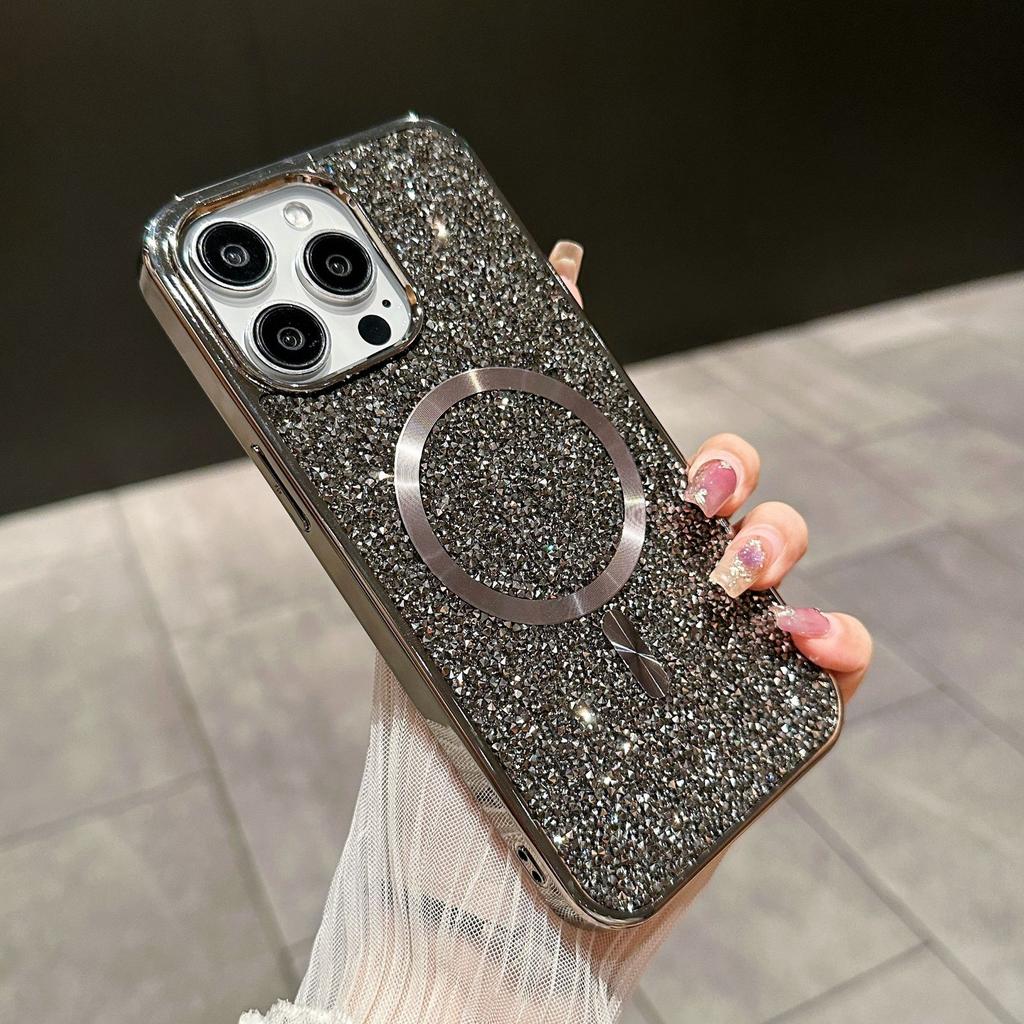Suitable for IPhone16PROMAX Phone Case, Apple 15 Luxury 13 High-end Fashion 14 Magnetic Protective Case