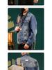 Men's 2025 Spring/Autumn High-End Washed Denim Jacket - Trendy Versatile Workwear Outerwear