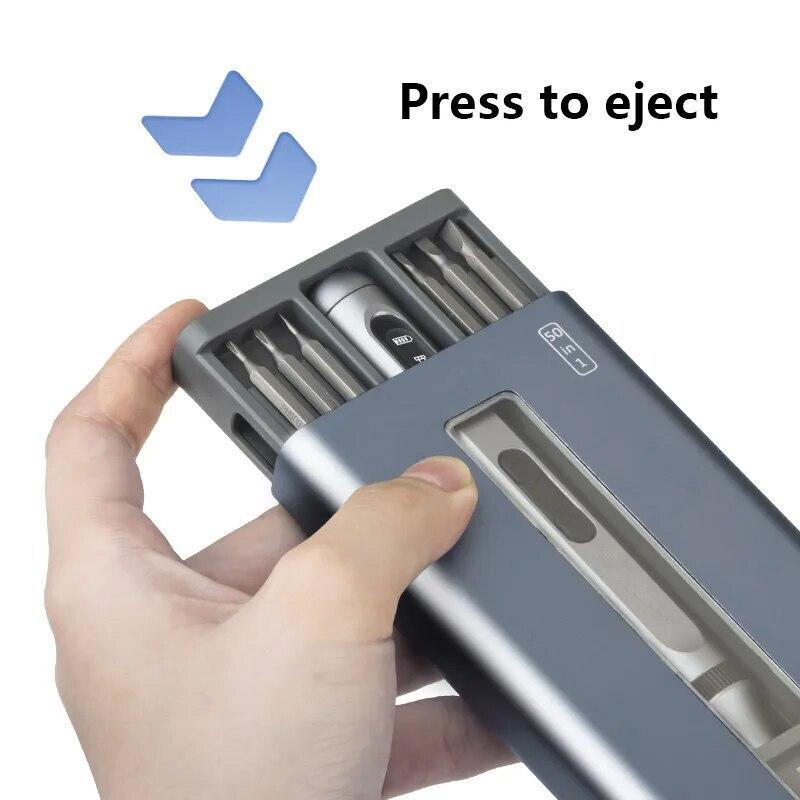 Precyzyjny elektryczny śrubokręt wielofunkcyjny cichy wytrzymały akumulator akumulatorowy zestaw głowic do demontażu i naprawy