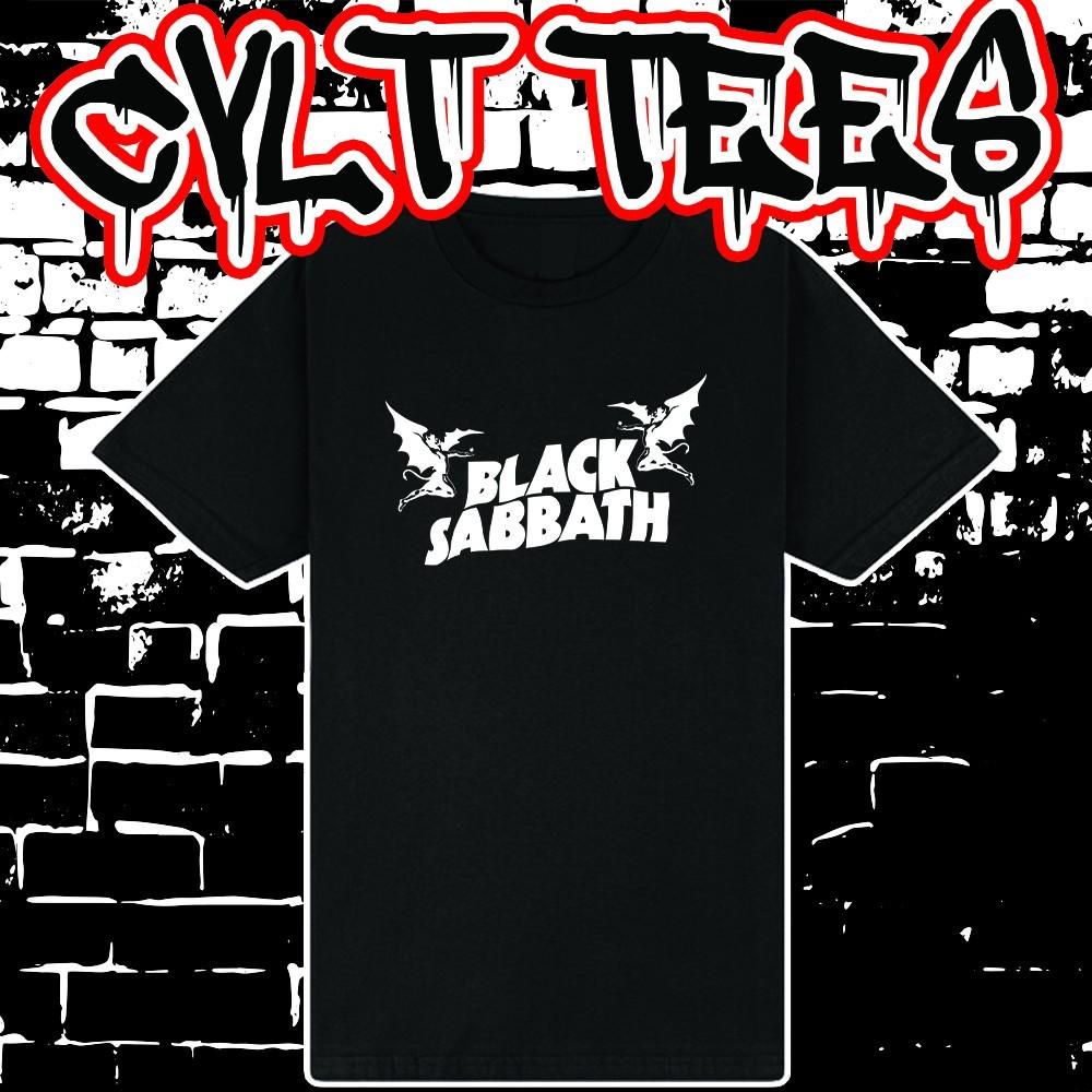 Black Sabbath LOGO Band Tee 100% Cotton Unisex T-Shirt