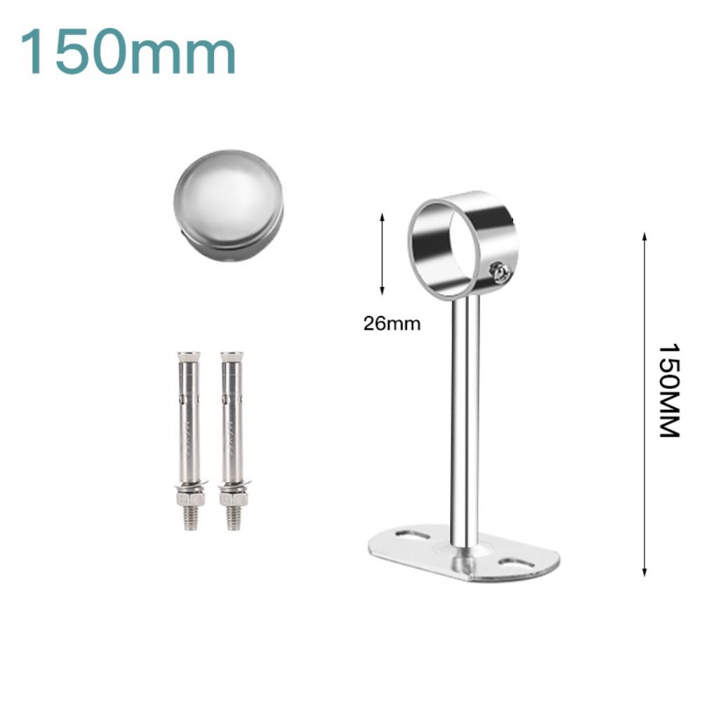 

Опора для штанги для одежды, торцевые держатели, основа для крепления, подвесная штанга, устойчивый фланец, держатель для одежды, штанга для одежды 15cm