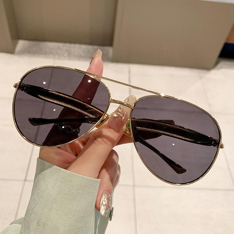 

Y2k Vintage Pilot Sunglasses Women Men Oversize Metal Sun Glasses Punk Outdoor Luxury Brand Designer Shades Eyewear