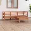 Day and Night - Day and Night Garden Furniture Set 4 Pcs Solid Pine Wood Honey Brown