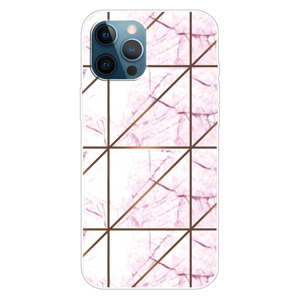 For iPhone 16 Pro Max Case Abstract Marble Pattern Printing TPU Phone Cover