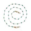 Turquoise Beads Glasses Chain Anti-Lost Beaded Eyeglass Holder Necklace Neck Strap Hanging Neck Eyeglass Lanyard Reading Glasses