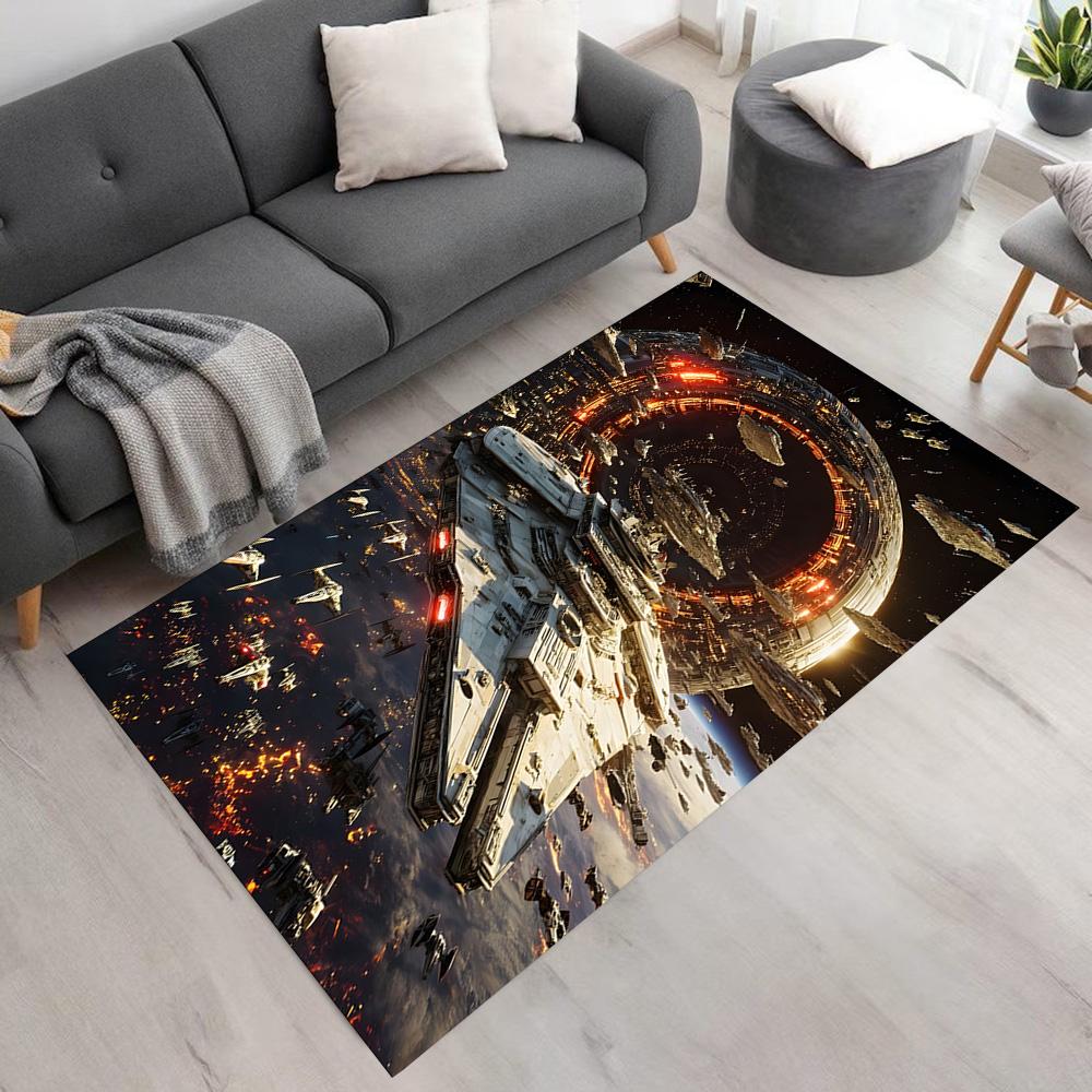 Star Wars Floor Rug Office Rug Perfect for Outdoor Bedrooms Foyer Dining Room Anti-slip Rug Decorate Offices Gift for Festivals