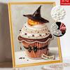 Хэллоуин жемчужная живопись painting art kit кекс шляпа ведьмы тыква ручная работа DIY домашние украшения