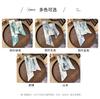 7x85cm Skinny Silk Scarf Floral Headband Chinese Style Hair Ribbon Scarf Butterfly Neck Tie Versatile Bag Decorative Scarf
