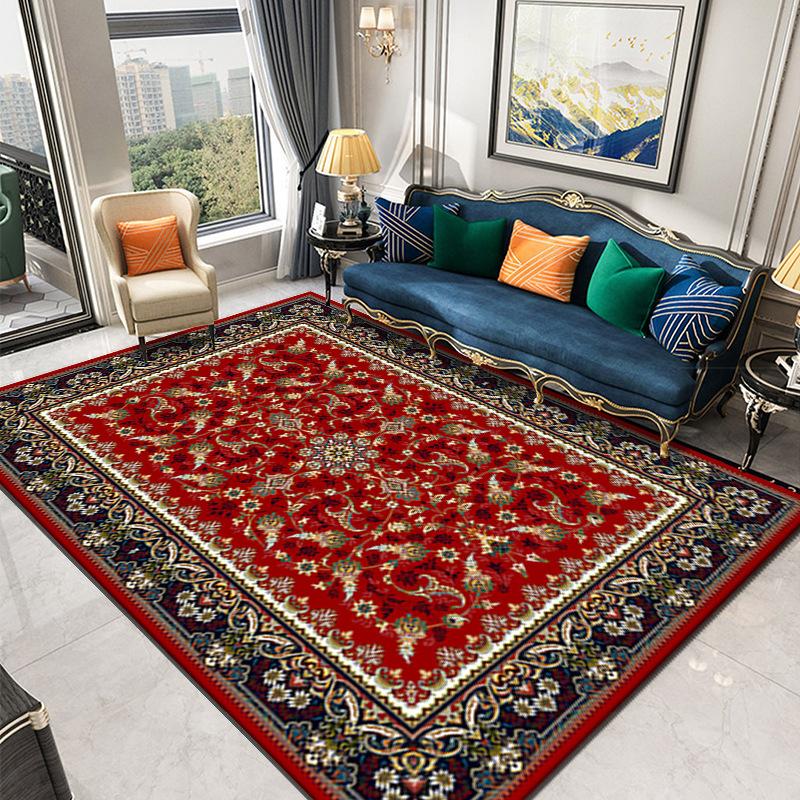 American Persian Style Carpet, Living Room Sand Blanket, Bohemian Bed And Breakfast Floor Mat Splicing Carpet