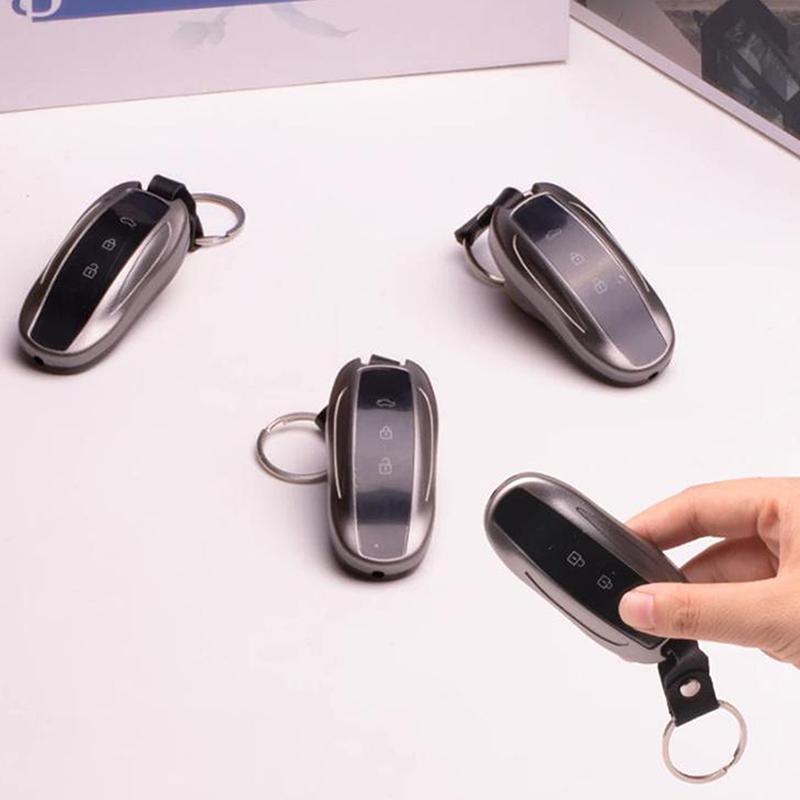 Novelty Electric Shock Car Key Prank Toy, Humorous Kids Toy, Black Keychain Gag Gifts